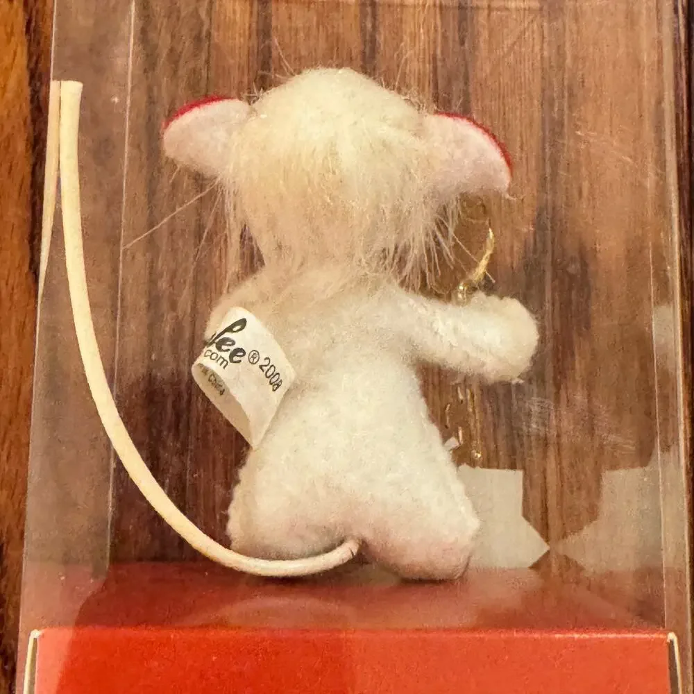 Valentine's Day Annalee Doll Mouse 2008 Key to My Heart in Box Anthropomorphic